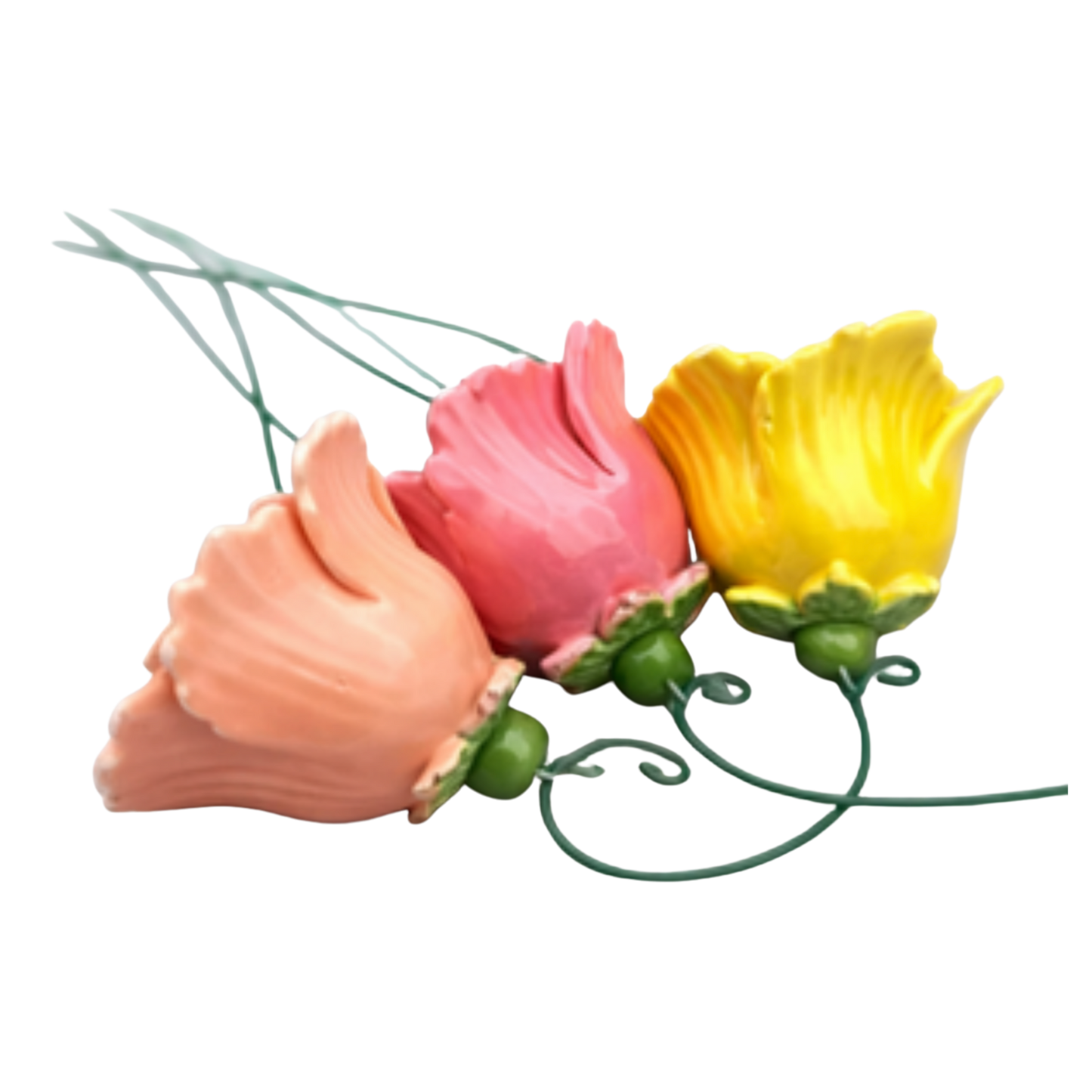 Floare mare clopoțel din ceramică 6–7 cm – decor floral premium