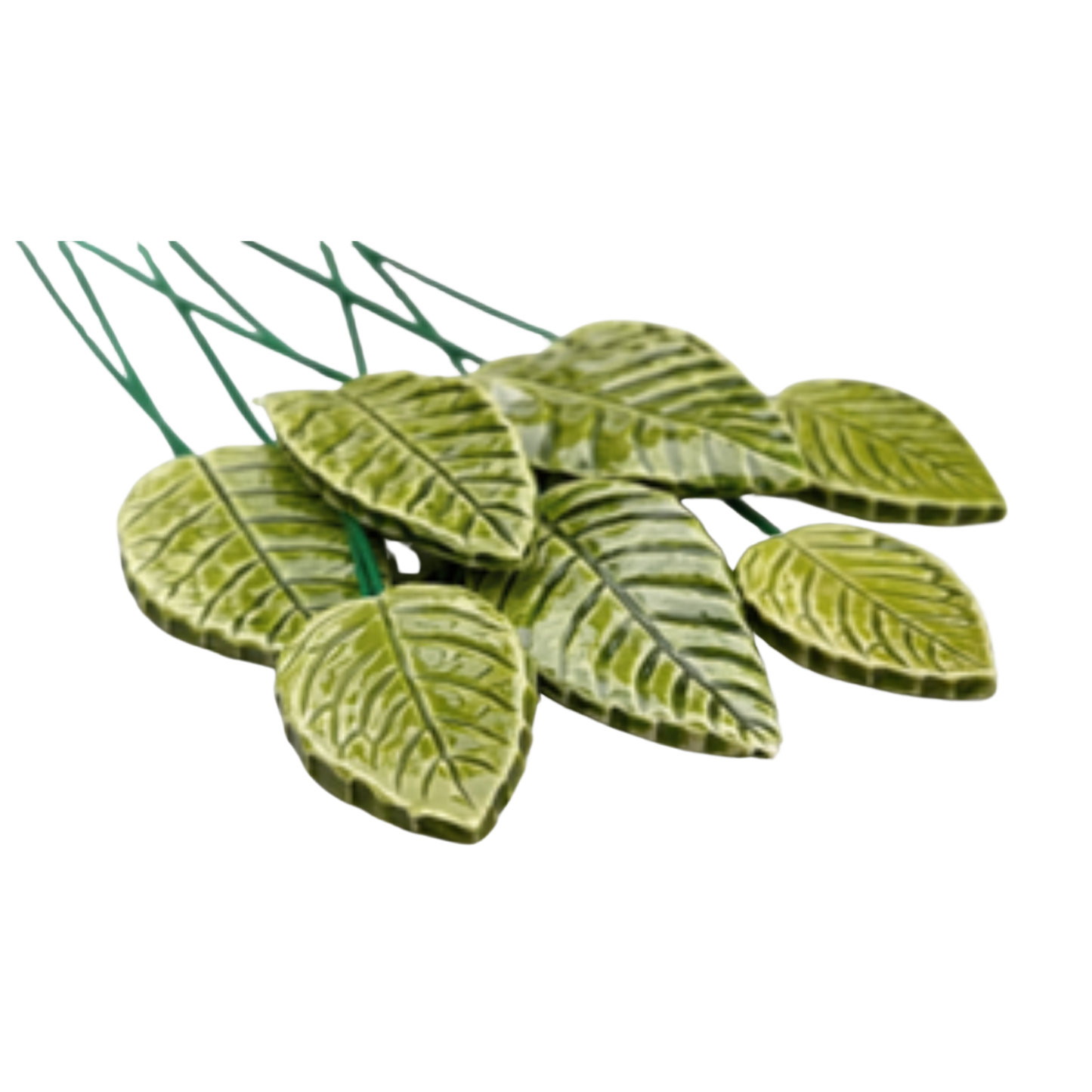 Frunză din ceramică (3 / 4 cm) – decor floral pentru buchete