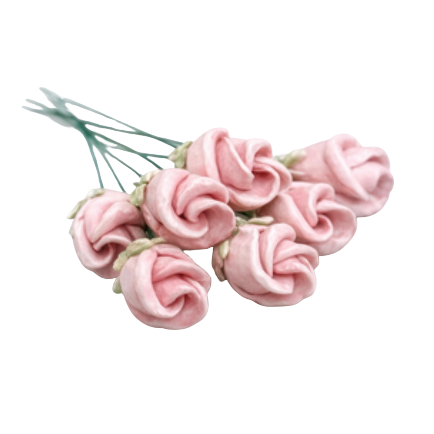 Boboc de trandafir vintage din ceramică 4,5 cm – floare decorativă elegantă