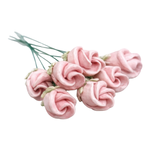 Boboc de trandafir vintage din ceramică 4,5 cm – floare decorativă elegantă