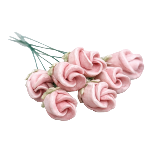 Boboc de trandafir vintage din ceramică 4,5 cm – floare decorativă elegantă