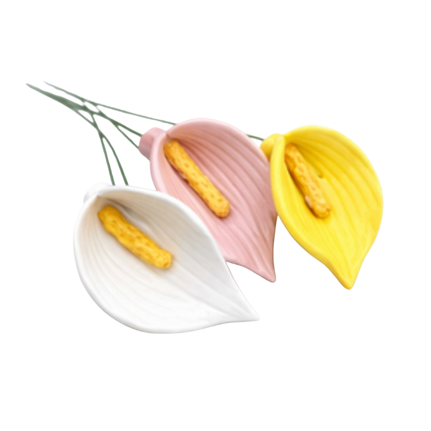 Cală din ceramică 7-8 cm – floare decorativă elegantă pentru buchete