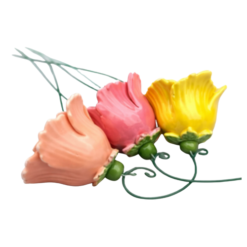 Floare mare clopoțel din ceramică 6–7 cm – decor floral premium