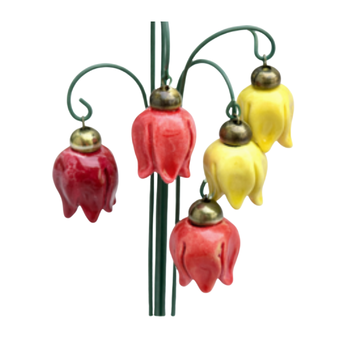 Floare mică clopoțel din ceramică – decor floral pentru buchete