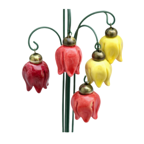 Floare mică clopoțel din ceramică – decor floral pentru buchete