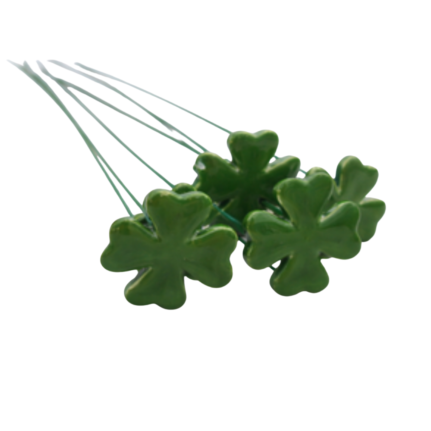 Trifoi din ceramică 3 cm – decor floral pentru buchete și aranjamente