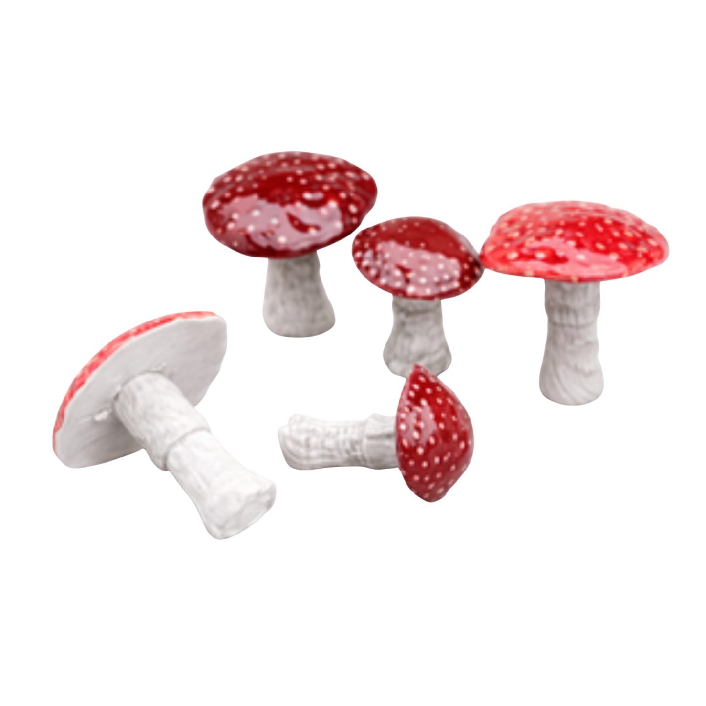 Ciupercă decorativă din ceramică (4.5 / 5.5 cm) – element floral creativ