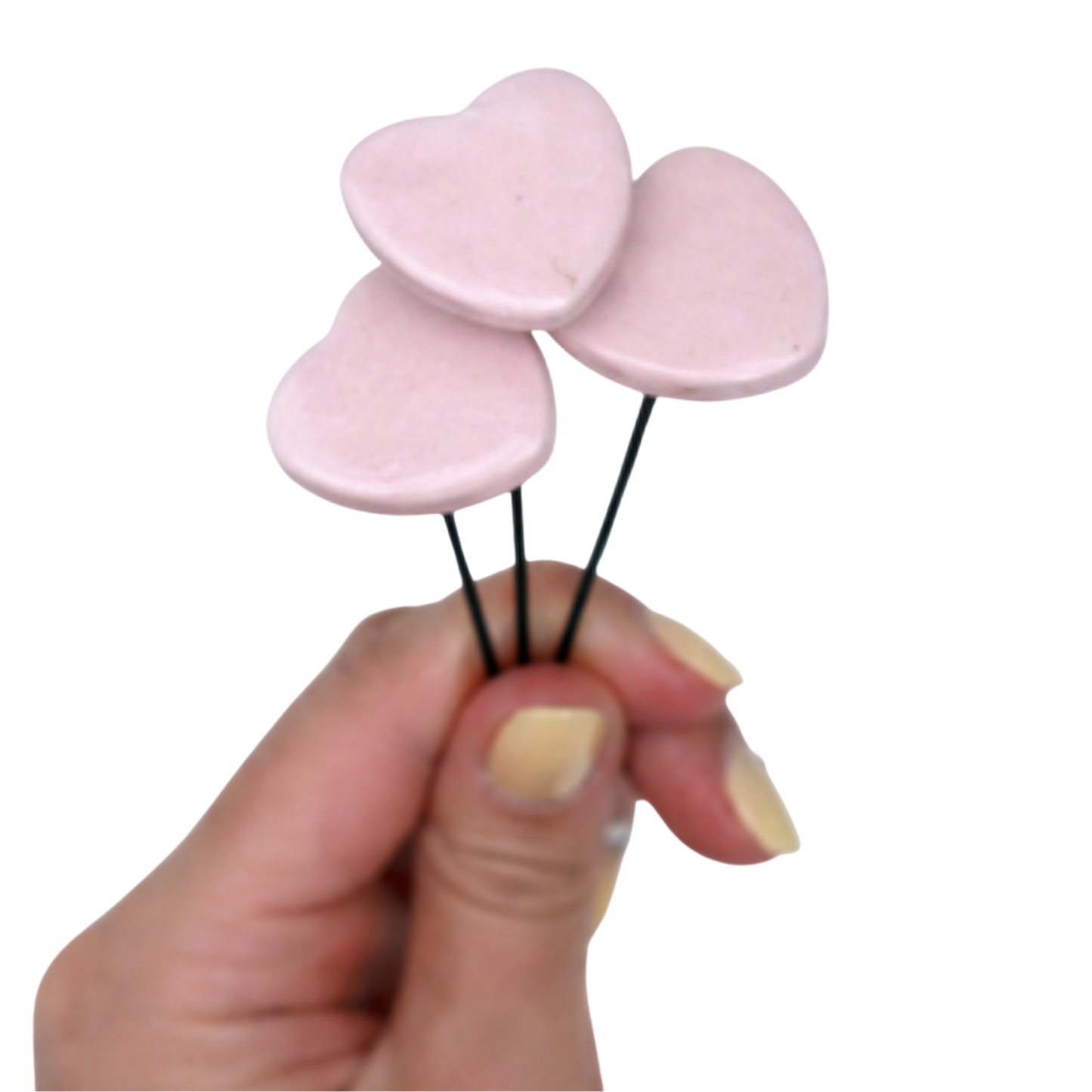 Inimă mică din ceramică – decor romantic pentru buchete și cadouri