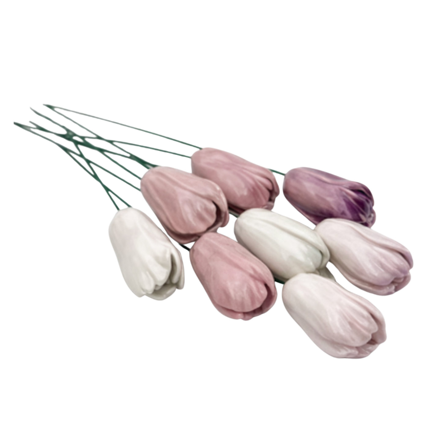 Lalea din ceramică 6 cm – floare decorativă elegantă pentru buchete